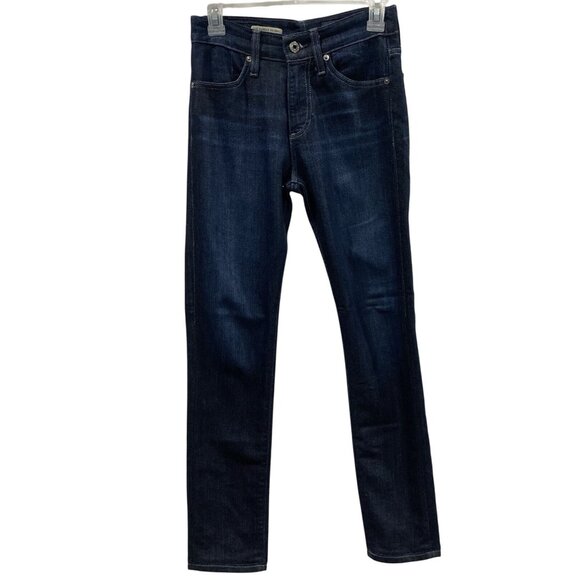 Adriano Goldschmied Farrah Skinny Jeans Womens 25 High Rise Stretch Dark Wash AG - Picture 1 of 8